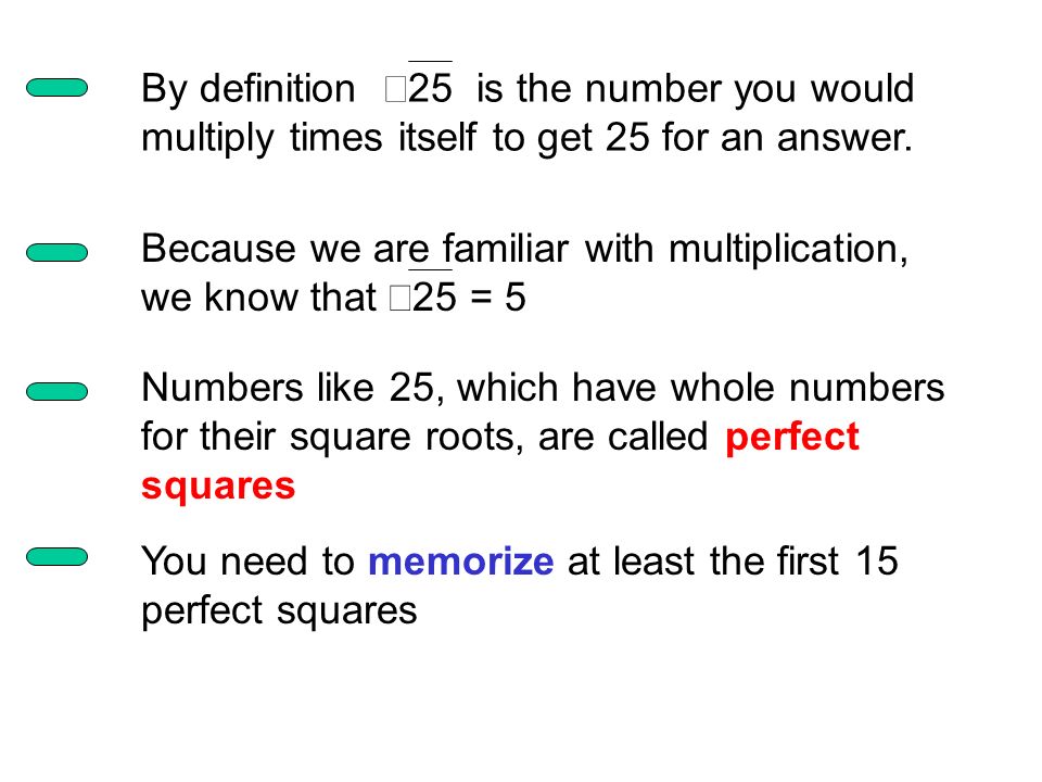 Mathematical term meaning to calculate the root of a number